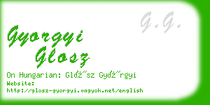 gyorgyi glosz business card